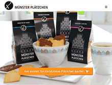 Tablet Screenshot of muensterplaetzchen.de